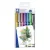 Dekormarker, 1-2 mm, kúpos, STAEDTLER "8323", 6 különböző metál szín, ajándék fekete tusfilccel 7 db