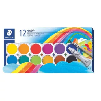   Vízfesték, 12 darabos, STAEDTLER "Noris 888" 12 db