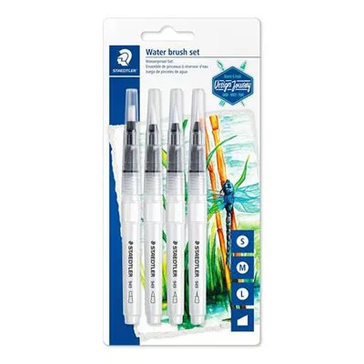 Ecsetkészlet, vízzel tölthető, STAEDTLER, "949", 4 különböző méret 4 db