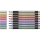 Metálfényű filctoll készlet, 1-2 mm, SCHNEIDER "Paint-It 020", 8 különböző szín 8 db