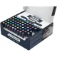 Kétvégű marker készlet, 72 darabos, SCHNEIDER "Paint-It 040 Twin marker Set complete", 30 különböző szín 72 db