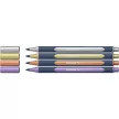 Metálfényű rollertoll készlet, 0,4 mm, SCHNEIDER "Paint-It 050" 4 különböző szín