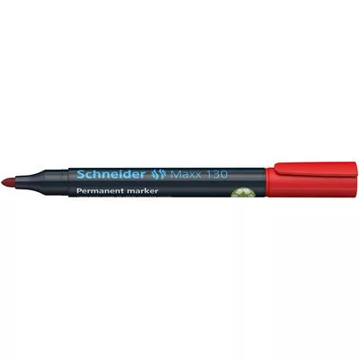 Alkoholos marker, 1-3 mm, kúpos, SCHNEIDER "Maxx 130", piros 1 db