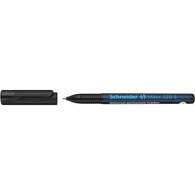 Alkoholos marker, OHP, 0,4 mm, SCHNEIDER "Maxx 220 S", fekete 1 db