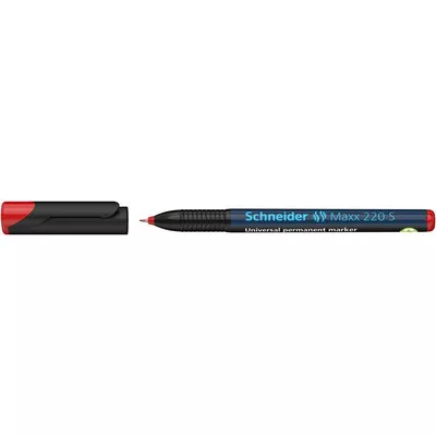 Alkoholos marker, OHP, 0,4 mm, SCHNEIDER "Maxx 220 S", piros 1 db