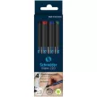 Alkoholos marker készlet, OHP, 0,4 mm, SCHNEIDER "Maxx 220 S", 4 különböző szín 4 db