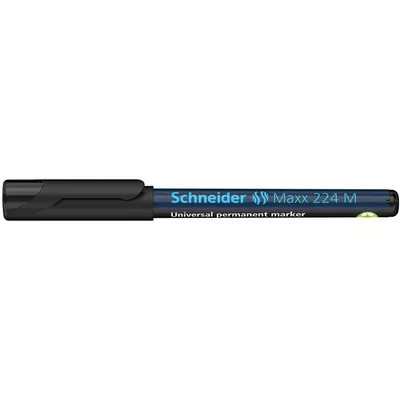 Alkoholos marker, OHP, 1 mm, SCHNEIDER "Maxx 224 M", fekete 1 db