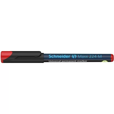 Alkoholos marker, OHP, 1 mm, SCHNEIDER "Maxx 224 M", piros 1 db