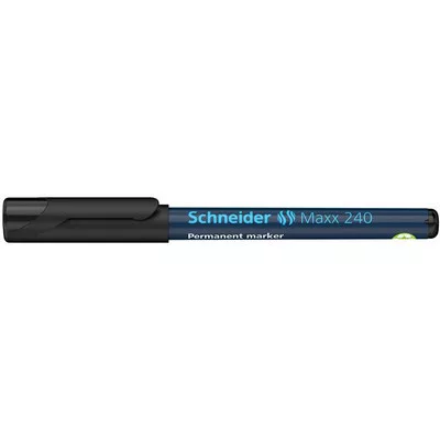 Alkoholos marker, 1-2 mm, kúpos, SCHNEIDER "Maxx 240", fekete 1 db