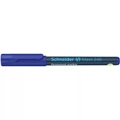 Alkoholos marker, 1-2 mm, kúpos, SCHNEIDER "Maxx 240", kék 1 db