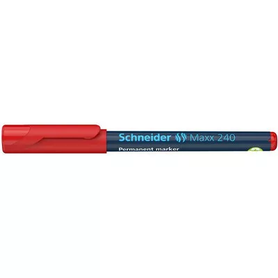 Alkoholos marker, 1-2 mm, kúpos, SCHNEIDER "Maxx 240", piros 1 db