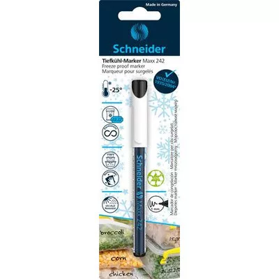 Fagyálló marker, SCHNEIDER "Maxx 242", fekete 1 db