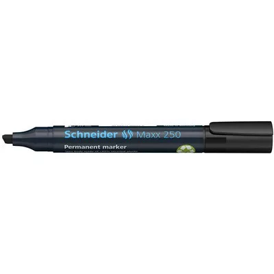 Alkoholos marker, 2-7 mm, vágott, SCHNEIDER "Maxx 250", fekete 1 db