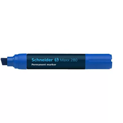 Alkoholos marker, 4-12 mm, vágott, SCHNEIDER "Maxx 280", kék 1 db