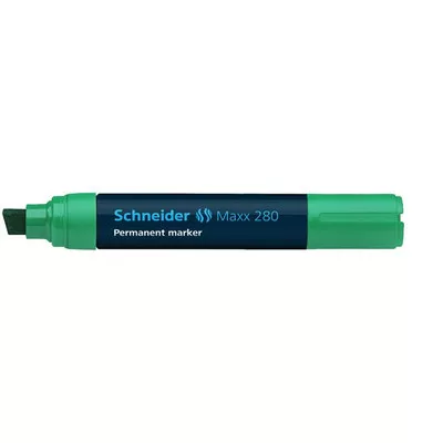 Alkoholos marker, 4-12 mm, vágott, SCHNEIDER "Maxx 280", zöld 1 db