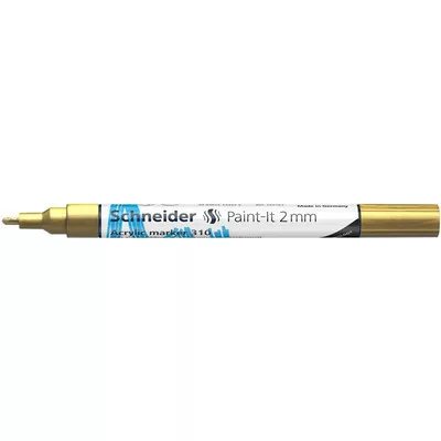 Dekormarker, akril, 2 mm, SCHNEIDER "Paint-It 310", arany 1 db