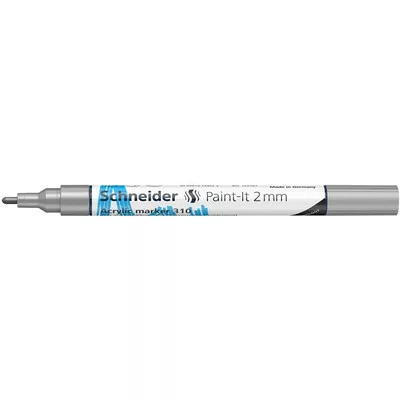 Dekormarker, akril, 2 mm, SCHNEIDER "Paint-It 310", ezüst 1 db