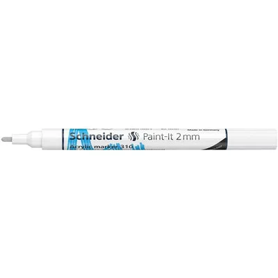 Dekormarker, akril, 2 mm, SCHNEIDER "Paint-It 310", fehér 1 db
