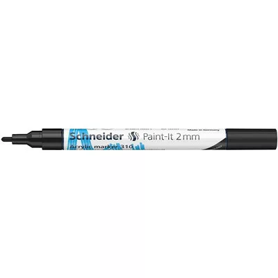 Dekormarker, akril, 2 mm, SCHNEIDER "Paint-It 310", fekete 1 db