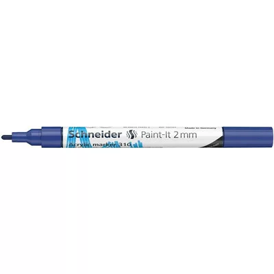 Dekormarker, akril, 2 mm, SCHNEIDER "Paint-It 310", kék 1 db