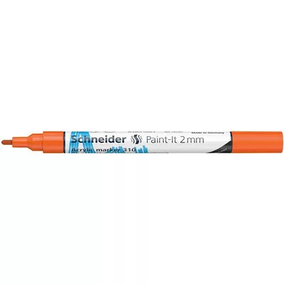 Dekormarker, akril, 2 mm, SCHNEIDER "Paint-It 310", narancssárga 1 db