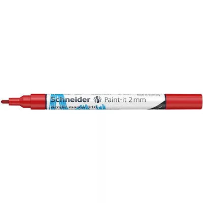 Dekormarker, akril, 2 mm, SCHNEIDER "Paint-It 310", piros 1 db