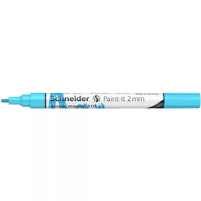 Dekormarker, akril, 2 mm, SCHNEIDER "Paint-It 310", pasztellkék 1 db