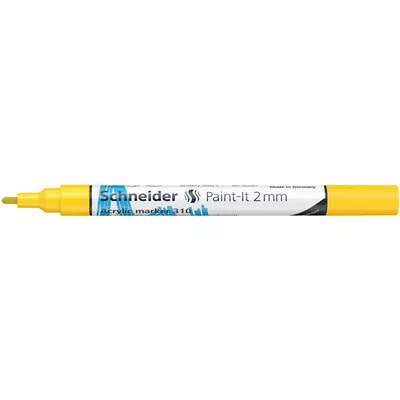 Dekormarker, akril, 2 mm, SCHNEIDER "Paint-It 310", sárga 1 db