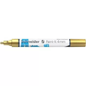   Dekormarker, akril, 4 mm, SCHNEIDER "Paint-It 320", arany 1 db