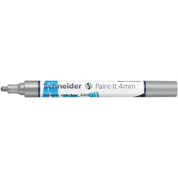   Dekormarker, akril, 4 mm, SCHNEIDER "Paint-It 320", ezüst 1 db