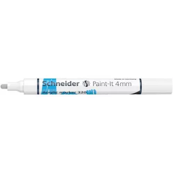  Dekormarker, akril, 4 mm, SCHNEIDER "Paint-It 320", fehér 1 db