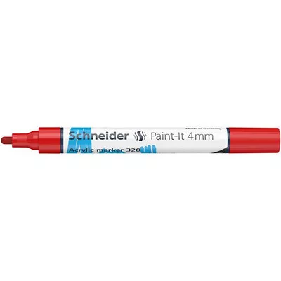 Dekormarker, akril, 4 mm, SCHNEIDER "Paint-It 320", piros 1 db