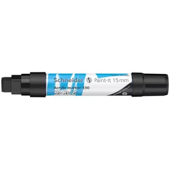   Dekormarker, akril, 15 mm, SCHNEIDER "Paint-It 330", fekete 1 db