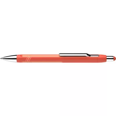 Golyóstoll, 0,7 mm, nyomógombos, narancs tolltest, SCHNEIDER "Epsilon XB", kék 1 db