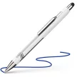 Golyóstoll, 0,7 mm, nyomógombos, érintőképernyőhöz, fehér-ezüst tolltest, SCHNEIDER "Epsilon Touch XB", kék 1 db