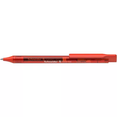Zseléstoll, 0,4 mm, nyomógombos, SCHNEIDER "Fave Gel", piros 1 db