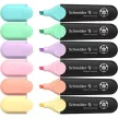 Szövegkiemelő készlet, 1-5 mm, SCHNEIDER "Job Pastel", 6 különböző pasztell szín 6 db