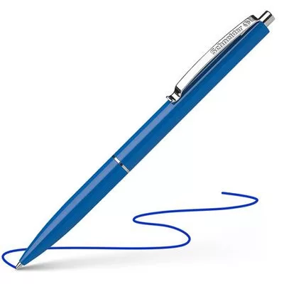 Golyóstoll, 0,5 mm, nyomógombos, SCHNEIDER "K15", kék 50 db