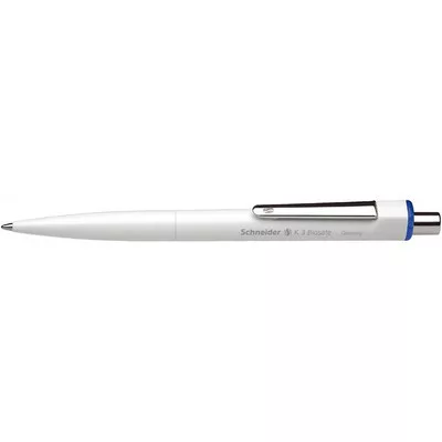 Golyóstoll, 0,5 mm, nyomógombos, SCHNEIDER "K3 Biosafe", kék 10 db