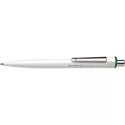 Golyóstoll, 0,5 mm, nyomógombos, SCHNEIDER "K3 Biosafe", zöld 10 db