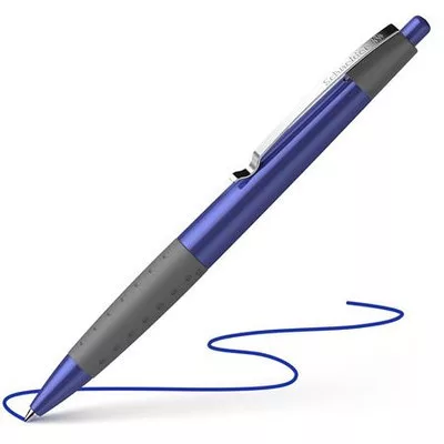 Golyóstoll, 0,5 mm, nyomógombos, SCHNEIDER "Loox", kék 1 db