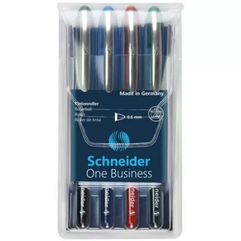   Rollertoll készlet, 0,6 mm, "SCHNEIDER "One Business", 4 szín 4 db