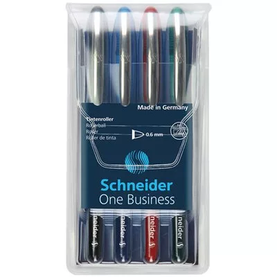 Rollertoll készlet, 0,6 mm, "SCHNEIDER "One Business", 4 szín 4 db