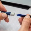 Rollertoll, patronos, 0,6 mm, SCHNEIDER "One Change", kék 1 db