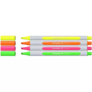   Szövegkiemelő toll készlet, 1-4 mm, SCHNEIDER "Shine-Up", 4 különböző szín 4 db