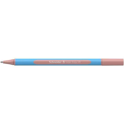 Golyóstoll, 0,7 mm, kupakos, SCHNEIDER "Slider Edge XB Pastel", halvány piros 1 db