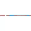 Golyóstoll, 0,7 mm, kupakos, SCHNEIDER "Slider Edge XB Pastel", halvány piros 1 db