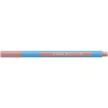 Golyóstoll, 0,7 mm, kupakos, SCHNEIDER "Slider Edge XB Pastel", halvány piros 1 db