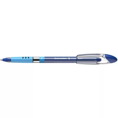 Golyóstoll, 0,3 mm, kupakos, SCHNEIDER "Slider Basic F", kék 1 db