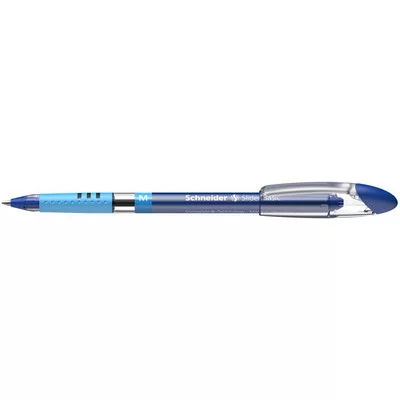 Golyóstoll, 0,5 mm, kupakos, SCHNEIDER "Slider Basic M", kék 1 db
